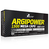 Olimp Argipower 1500 Mega Caps 120 капсул, амінокислоти для спортсменів, L-аргінін