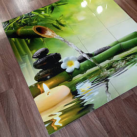 Керамическое панно из плитки - Бамбук на воде - Производство фотоплитки в Днепре 1