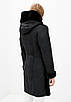 Дублянка комбінована VK з капюшоном чорна (Арт. LT413), фото 4