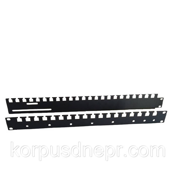 Кабельний органайзер 19 "1U-480 гребінка 483x44