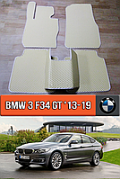 ЕВА коврики БМВ 3 Ф34 2013-2019. EVA резиновые ковры на BMW 3 F34 GT