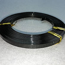 Дріт Алюмінієвий, Розмір 5×1 мм, Плоский, чорний, 1 уп (2 метри)