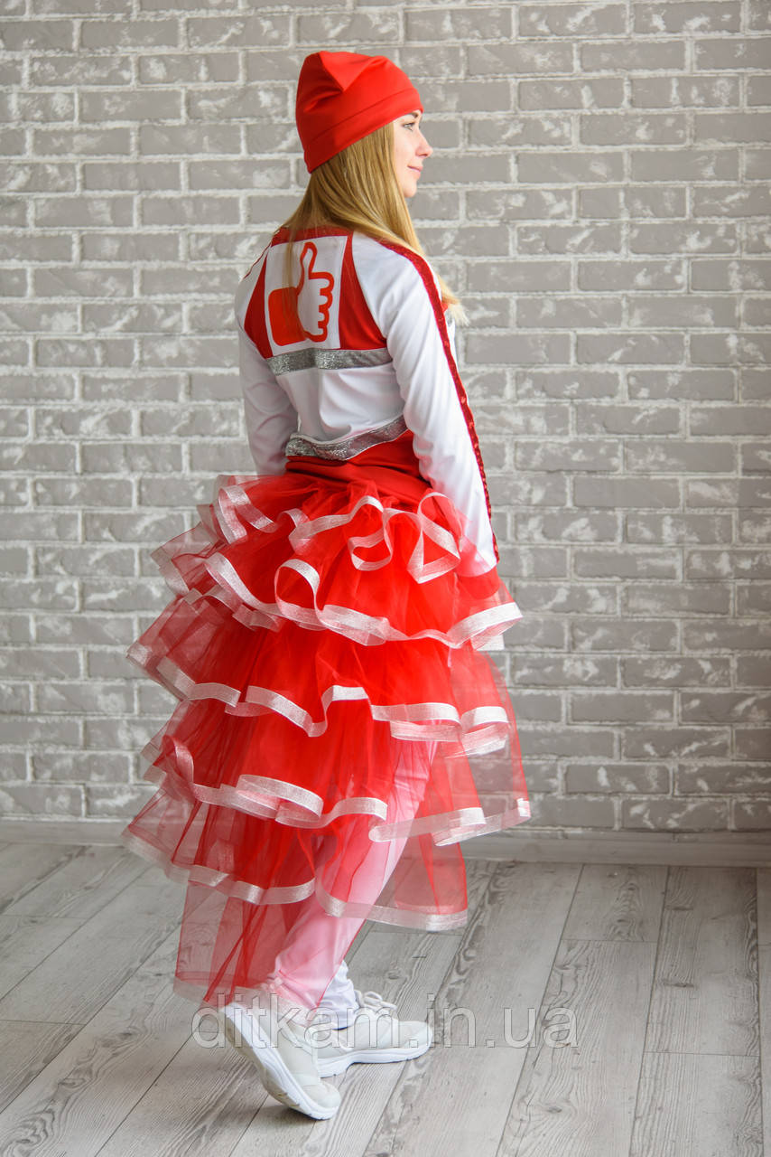 Карнавальний костюм для аніматорів Блогер у спідниці, фото 1