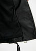 Шкіряна куртка косуха VK чорна з хутром (Арт. LT420-M), фото 5