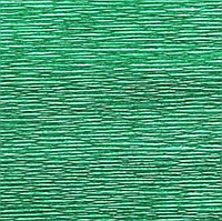 Гофрированная бумага зеленая (#801) металлизированная плотная качественная бумага креп Италия 180г 2,5м