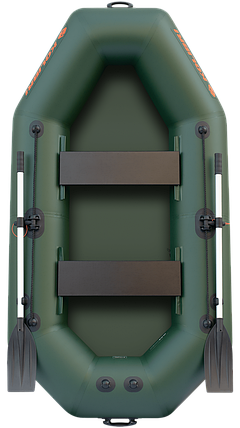 Надувна лодка Колібрі К-240T(S) 2 місцева ПВХ 850 г/м² для риболовлі та відпочинку на воді без настилу, фото 1