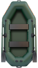 Надувна лодка Колібрі К-240T(S) 2 місцева ПВХ 850 г/м² для риболовлі та відпочинку на воді без настилу