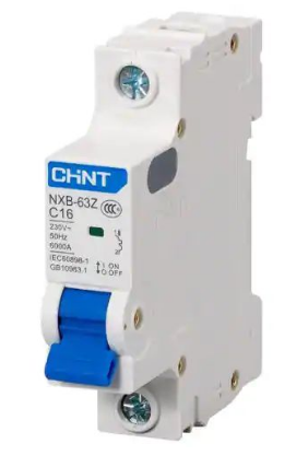 Модульный автоматический выключатель CHINT Electric NXB-63 1P 10А 6кА х-ка C для крепления на DIN-рейку - фото 1 - id-p1344748012