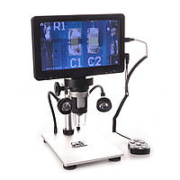 Мікроскоп цифровий DM9 на штативі з монітором 7" і 12MP камерою 1200x
