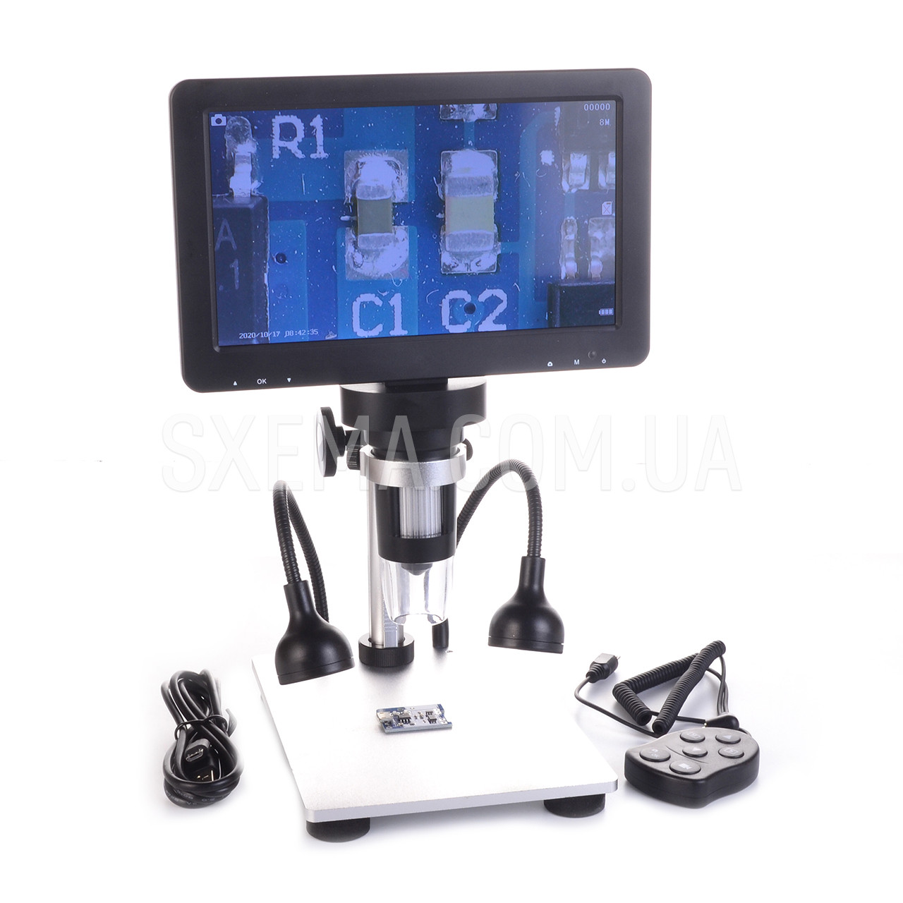 Микроскоп цифровой Andostar DM9 на штативе с монитором 7" и 12Mp ...