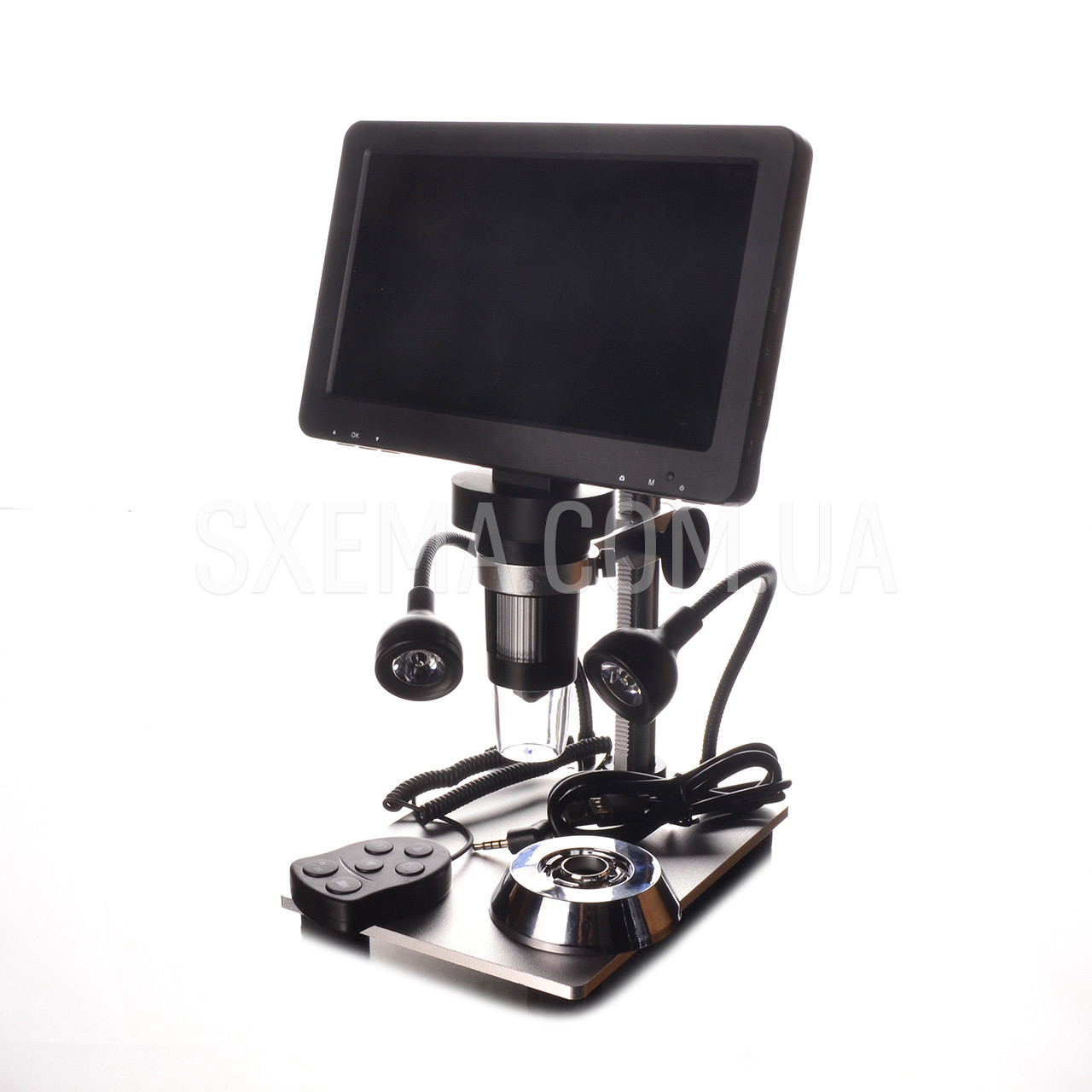 Микроскоп цифровой DM9 на штативе с монитором 7" и 12Mp камерой 1200x ...