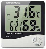 Настільні годинники з гігрометром і термометром HTC-1 метеостанція ( код: IBW580O )