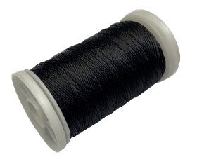 Нитка поліестер для ручного шиття і рукоділля dtex 233/3 колір Чорний