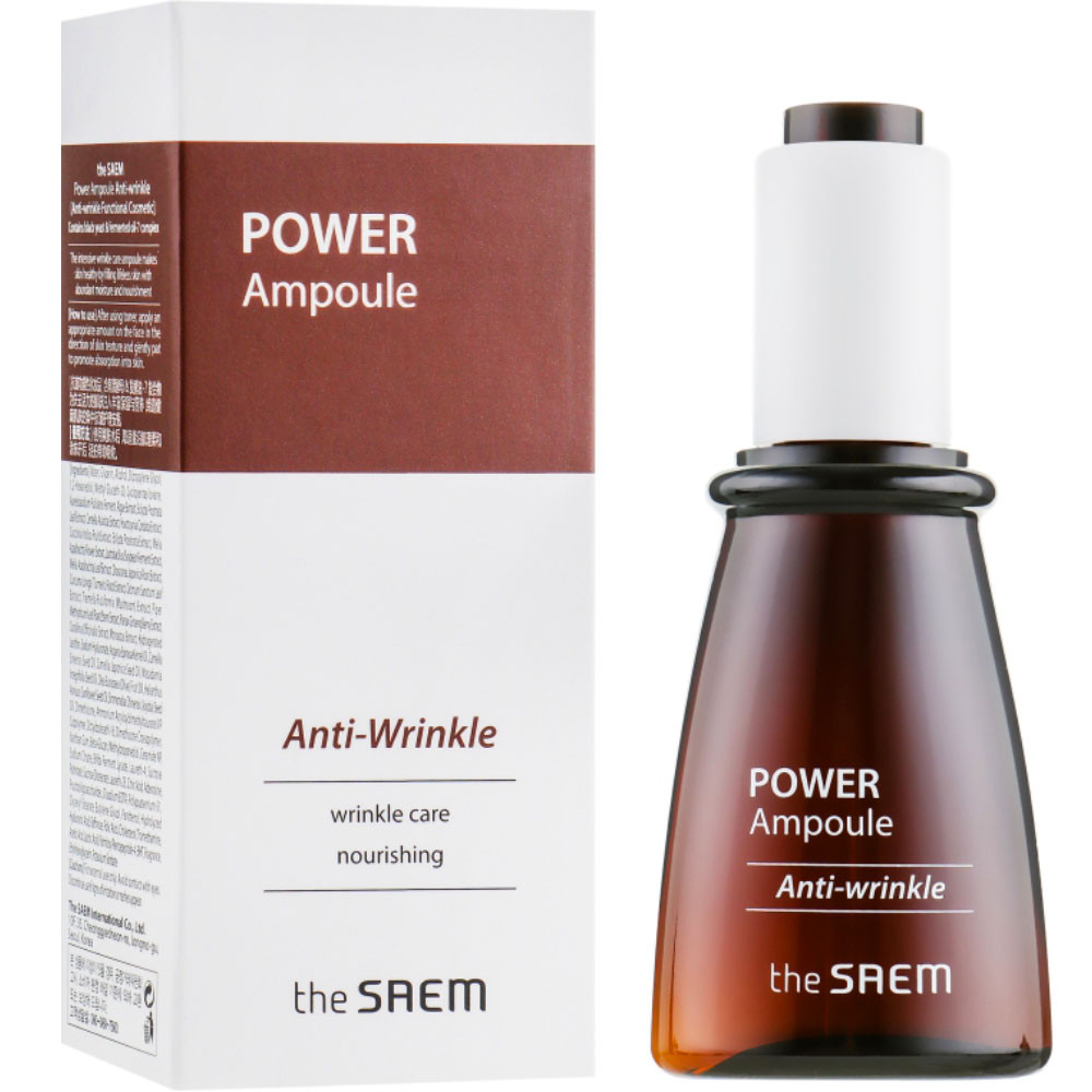 Ампульна есенція для обличчя проти зморшок The Saem Power Ampoule Anti-wrinkle 35 мл (8806164152560)