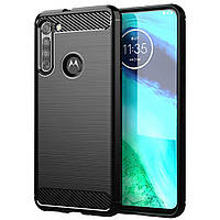 Протиударний чохол для Motorola Moto G8 (XT2045-1) | Rugged Carbon | чорний