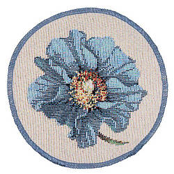 Серветка великодня на стіл кругла 10 см гобеленова LiMaSo