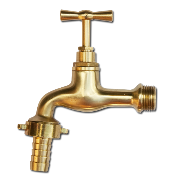 Кран вентильний РЗ 1/2", штуцер під шланг 
1/2", латунний, GKK011213