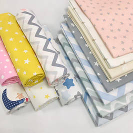 Відрізи тканин ПОПЛІН з малюнком (Туреччина шир 2,4 м)