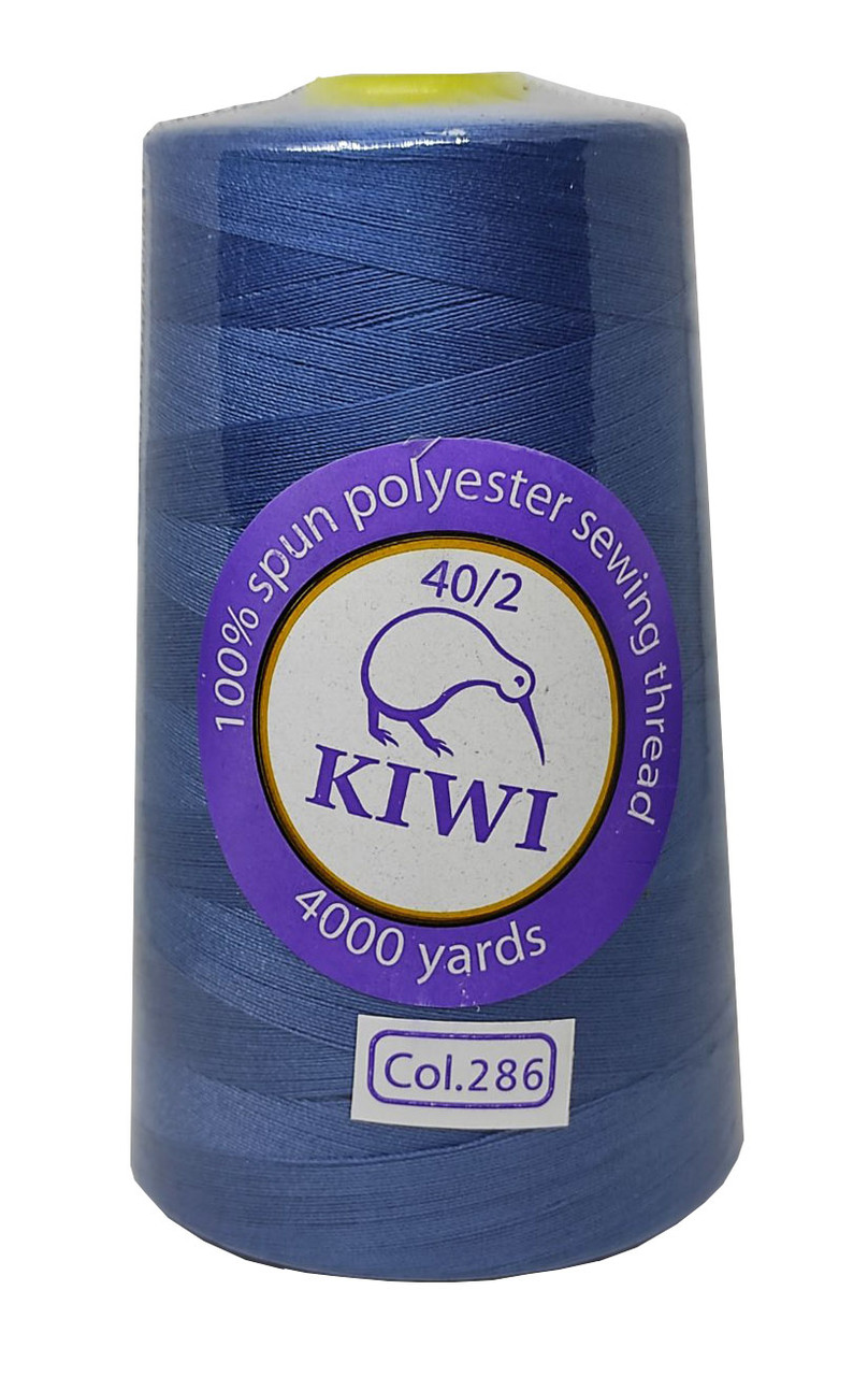 Нитки швейні "Kiwi" синій джинс 4000 ярдів №40/2 (286), фото 1