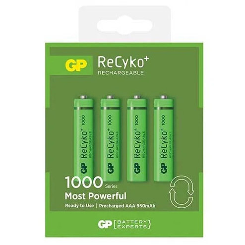 Акумулятори ААА GP ReCyko 1000 mAh, 4 шт., фото 1