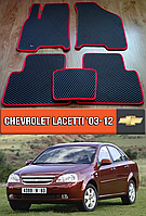 ЕВА коврики Шевроле Лачетти 2003-2012. EVA резиновые ковры на Chevrolet Lacetti