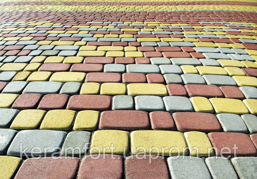 Тротуарная плитка Роксайд Старый город 4 см, красный - фото 4 - id-p1343741540