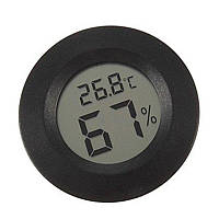 Термометр с гигрометром - ЖК дисплей - черный