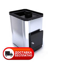 Піч для лазні Класик ПКС-01,02,04 (12,18,26 м³) без виносної топки, кожух з нержавіючої сталі