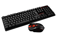 Комплект клавиатура и мышь беспроводный игровой UKC HK-6500 Black