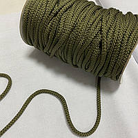 Шнурок круглий хакі, діаметр 0,5 см