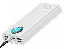 УМБ Power Bank (зовнішній акумулятор) для телефону Baseus Quick Charge 30000 мАг Білий (PPLG-02), фото 5