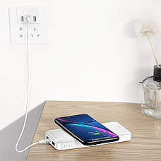 УМБ Power Bank (зовнішній акумулятор) для телефону Baseus M36 БЗП 10000 мАг Білий (PPALL-M3602), фото 5