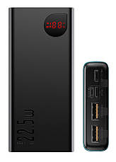 УМБ Power Bank (зовнішній акумулятор) для телефону Baseus Quick Charge 20000 мАг Чорний (PPIMDA-A0A), фото 3