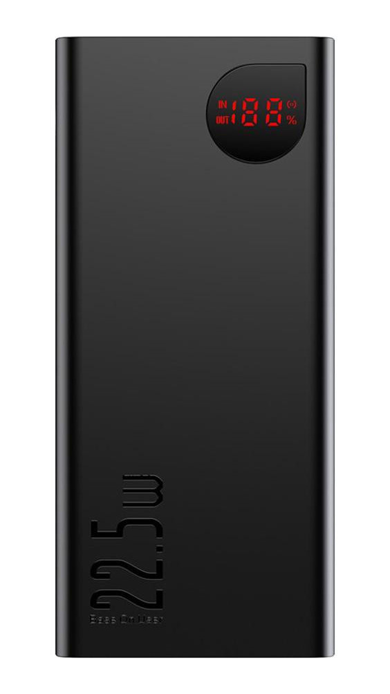 УМБ Power Bank (зовнішній акумулятор) для телефону Baseus Quick Charge 10000 мАг Чорний (PPIMDA-B0A)
