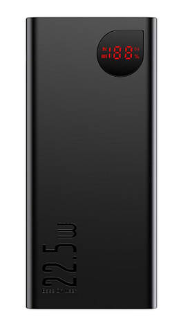 УМБ Power Bank (зовнішній акумулятор) для телефону Baseus Quick Charge 10000 мАг Чорний (PPIMDA-B0A), фото 1