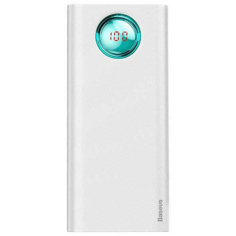 УМБ Power Bank (зовнішній акумулятор) для телефону Baseus Quick Charge 20000 мАг Білий (PPALL-LG02)