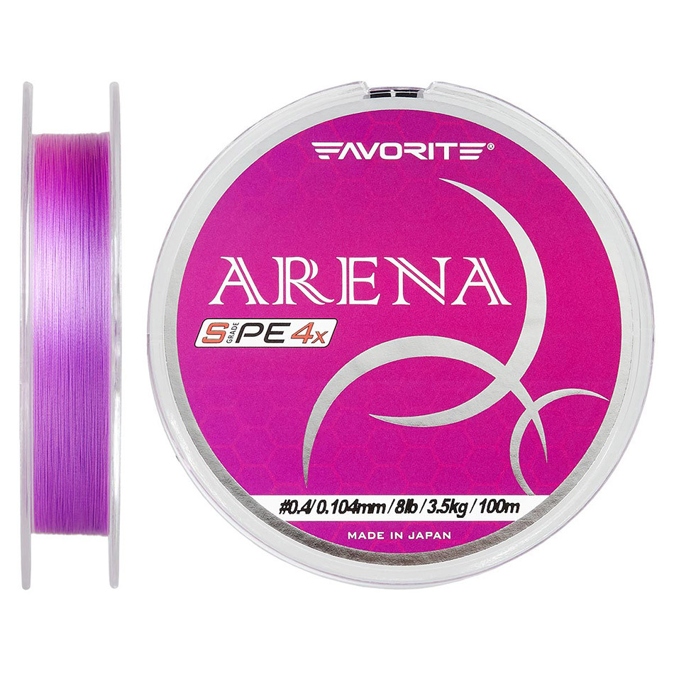 Шнур Favorite Arena PE 150m (purple) #0.175/0.071mm 3.5lb/1.4kg