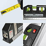 Лазерний рівень нівелір Fixit Laser Level Pro 3 + рулетка + рідинний рівень, фото 8