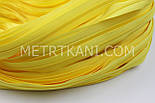 Блискавка рулонна світло-жовтого кольору, Т3 (метражем) № ЯЖ-153, фото 2