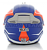 Шолом кросовий FOX MZ2 Blue-orange, фото 3