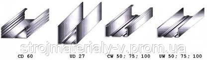 Профіль для гіпсокартону UW 75 (3м/0,45 мм)