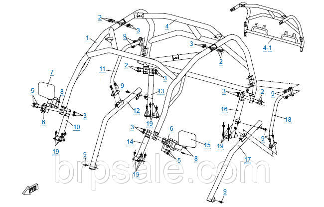 Болт М10х1,25х30 CFMoto BOLT M10x1.25x30
