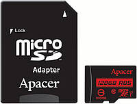 Карта памяти Apacer microSDXC 128Gb UHS-1 (Class 10) (R-85 Mb/s) + Adapter SD