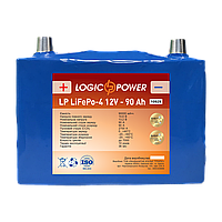 Литий железо-фосфатный аккумулятор LP LiFePo-4 12V - 90 Ah (+ справа, обратная полярность) универсальный