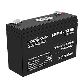 Акумулятор AGM LogicPower LPM 6-12 AH