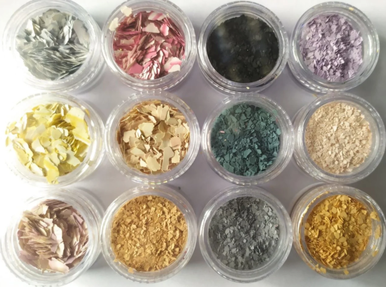 Декоративні покриття флоки чіпси пластівці для підлоги стін у широкому асортименті універсальні 1 кг