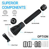 Далекобійний ліхтар з зумом TRLIFE XHP90 + 2 Акумулятора (3000LM, 2×18650, USB Type-C) потужніше XHP70 XHP50, фото 5