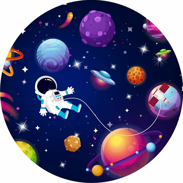 Тарілка одноразова "Космос" (АМОНГ АС Among Us)