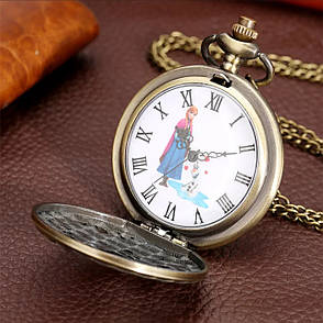 Карманные часы на цепочке Фрозен, фото 2