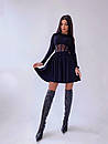 Приталену сукню чорного кольору з корсетною вставкою і пишною спідницею - сонцем (р. 42, 44) 66032046Е, фото 2
